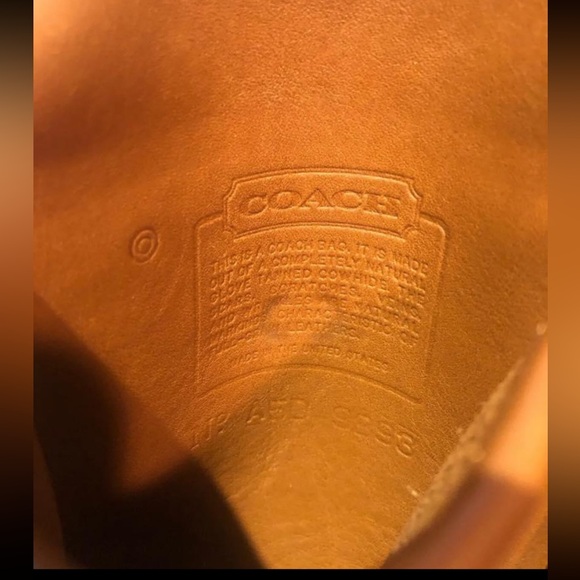 Vintage Coach Scooter Bag British Tan 9893 - Picture 11 of 12